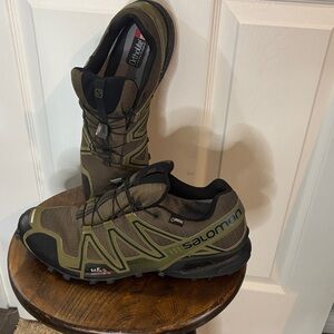 Salomon Men's Olive and Black Speed Cross 3 Athletic Shoes